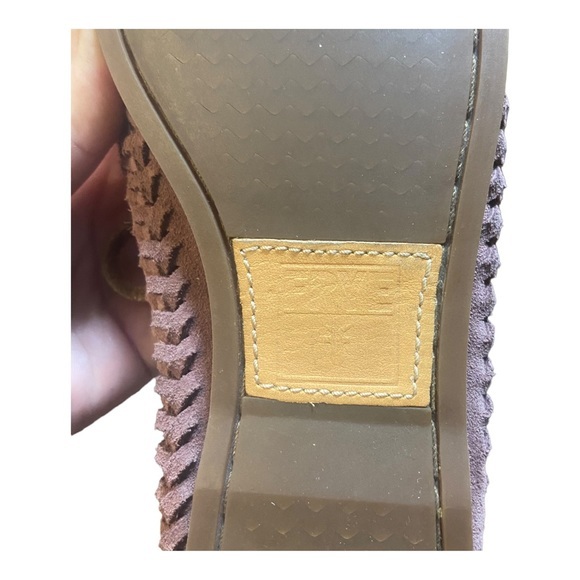 Frye Quincy woven Boat 7M mauve - Picture 8 of 10